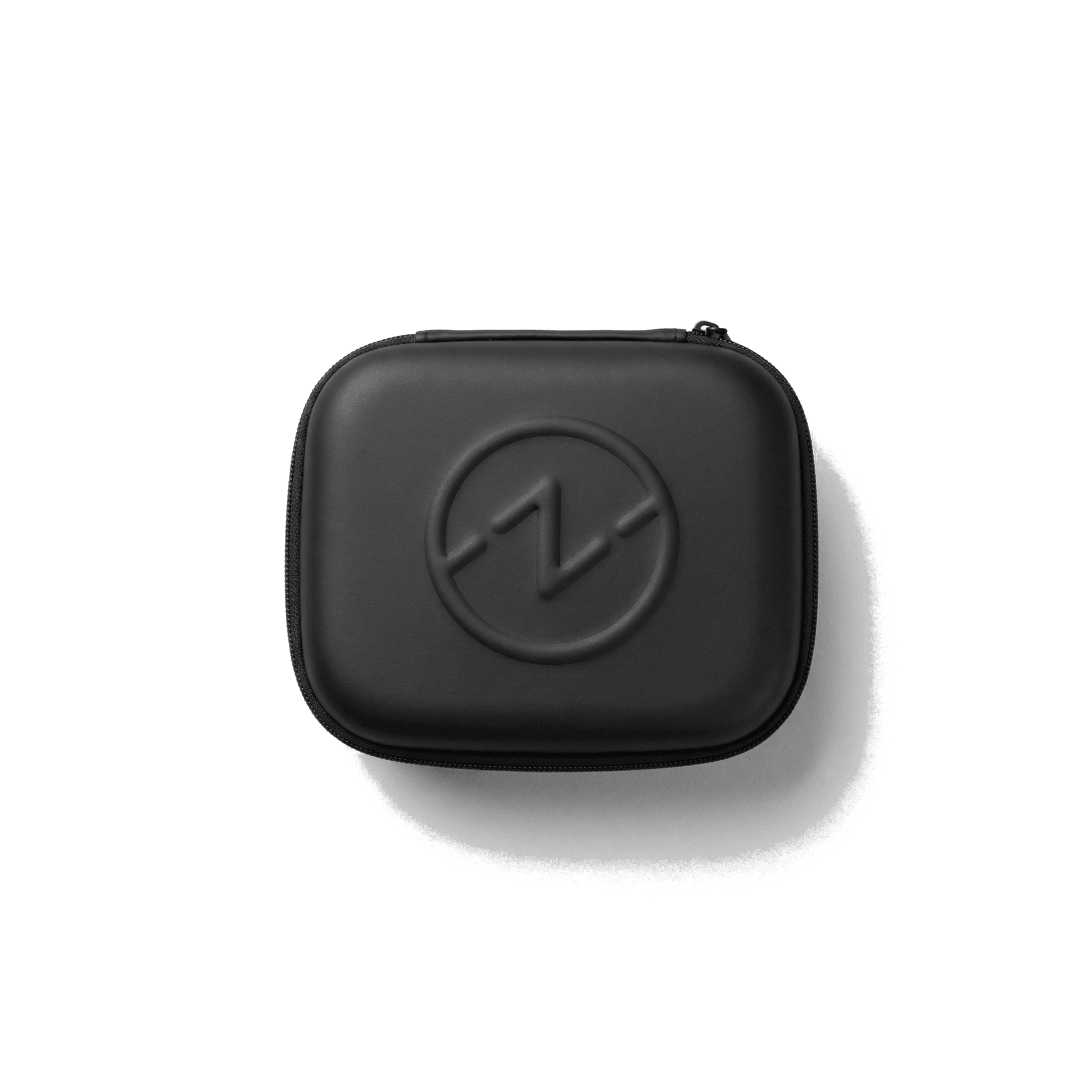 Serenity protective travel case top view with embossed logo